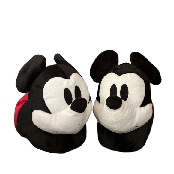 Disney 100 Mickey Mouse Slippers Red/Black Women's Size 10 - Picture 1 of 8